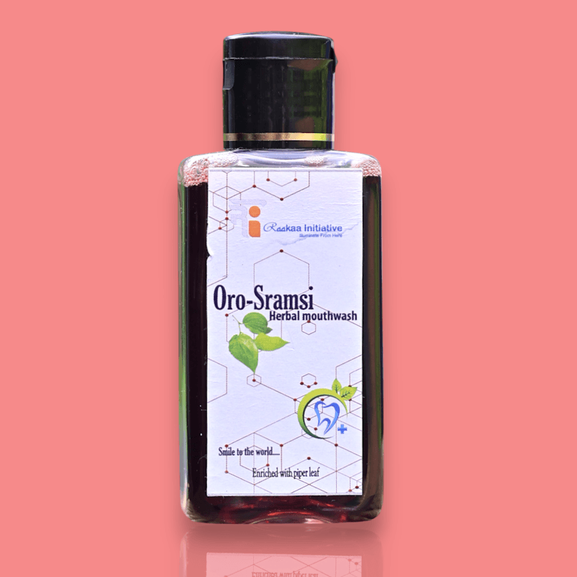 Oro-Sramsi Herbal Mouthwash with piper Leaf
