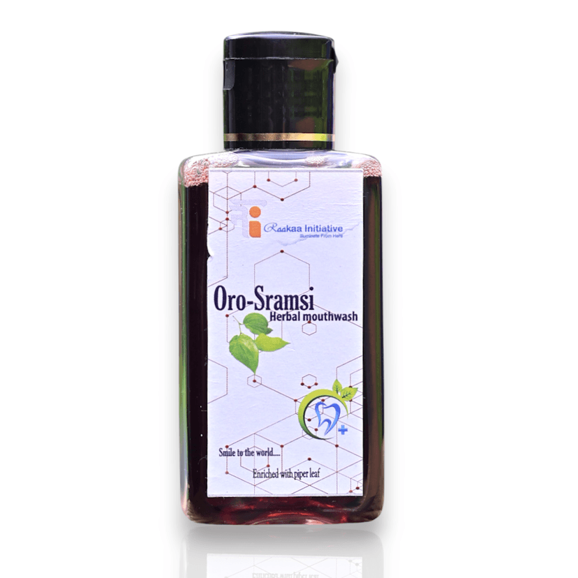 Oro-Sramsi Herbal Mouthwash with piper Leaf - Image 2